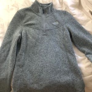 North Face 3/4 zip jacket